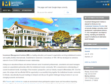 Tablet Screenshot of investmentmanagementinstitute.com